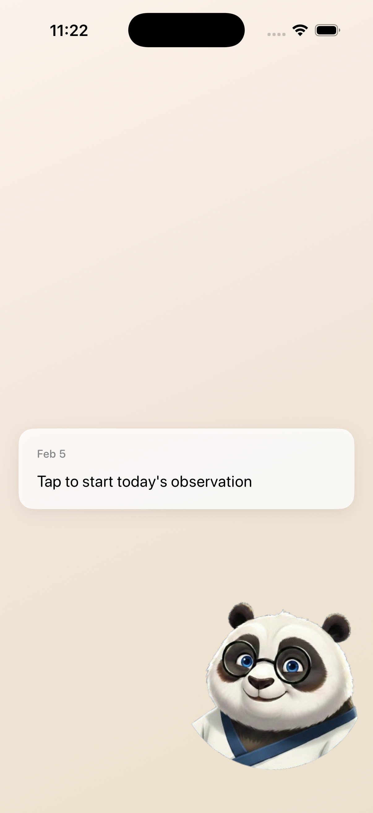 Sugar Sensei home screen